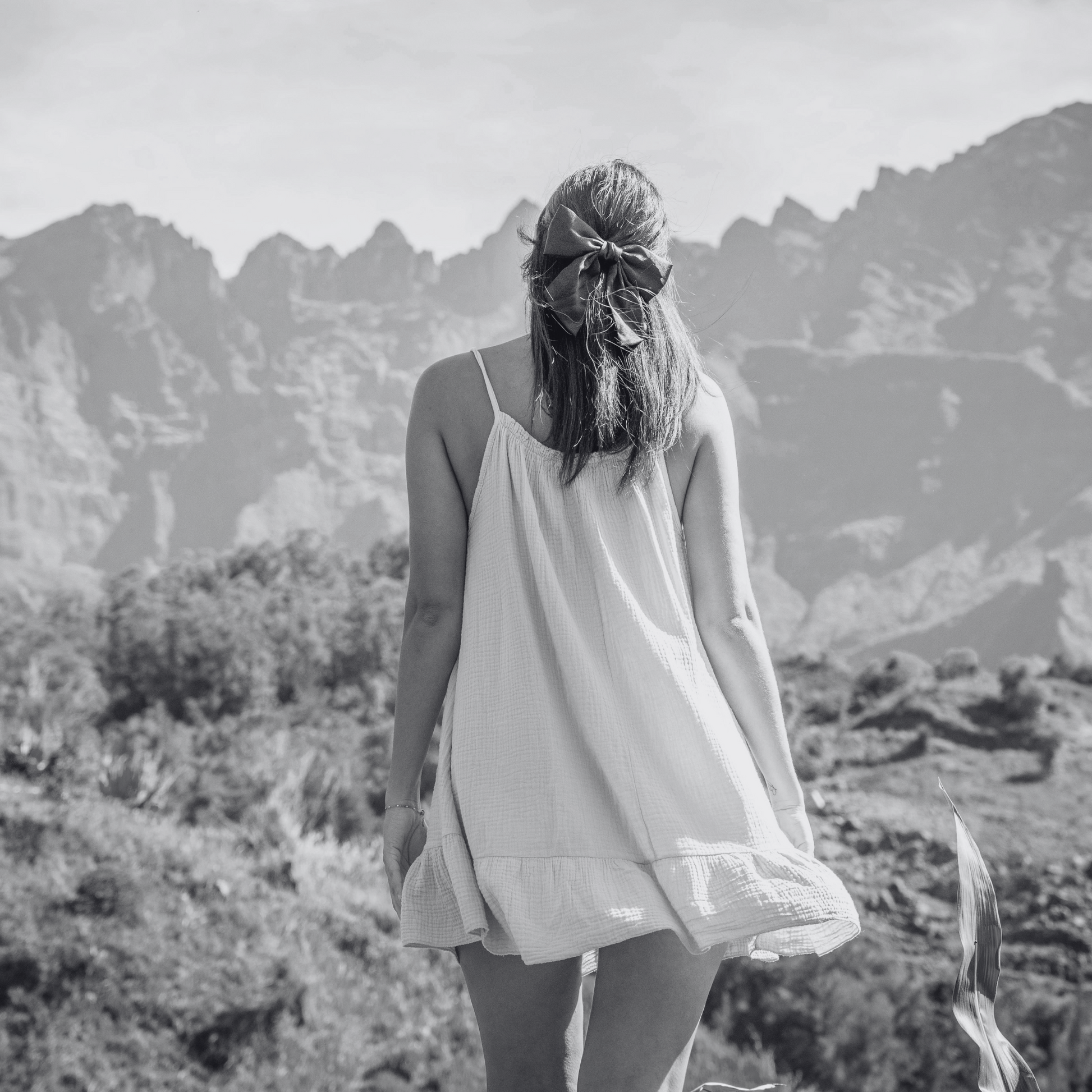 Robe courte gaze de coton ABBY