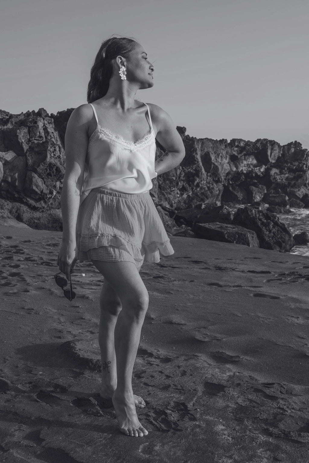 Jupe-short gaze de coton SINAI