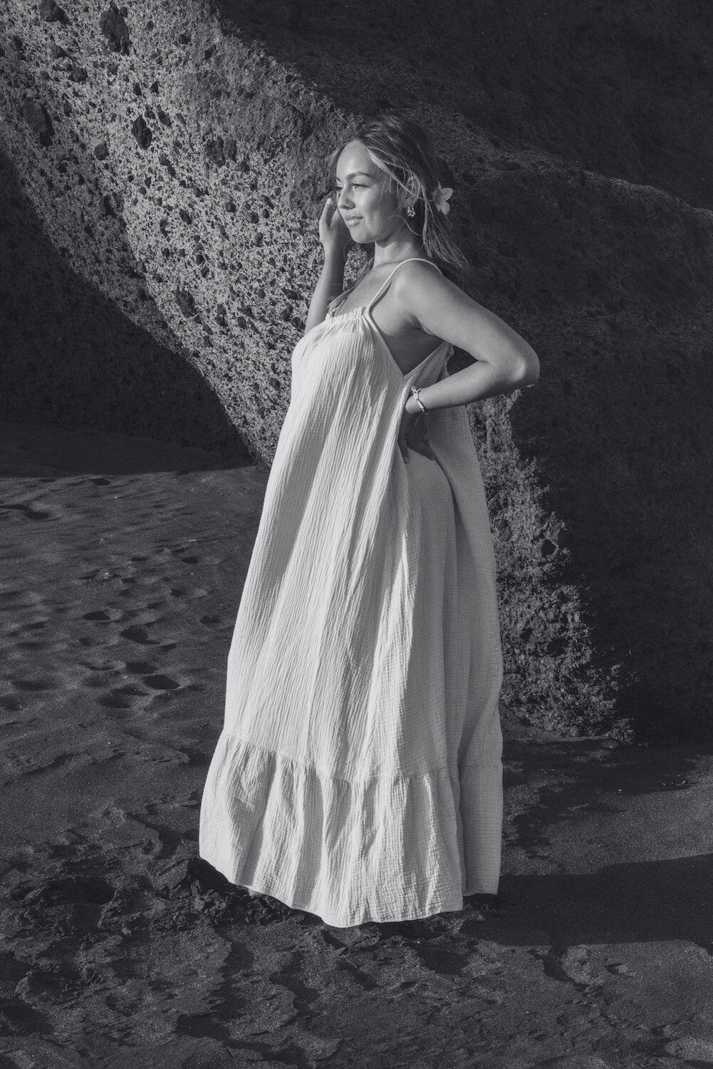 Robe longue gaze de coton CLÉA