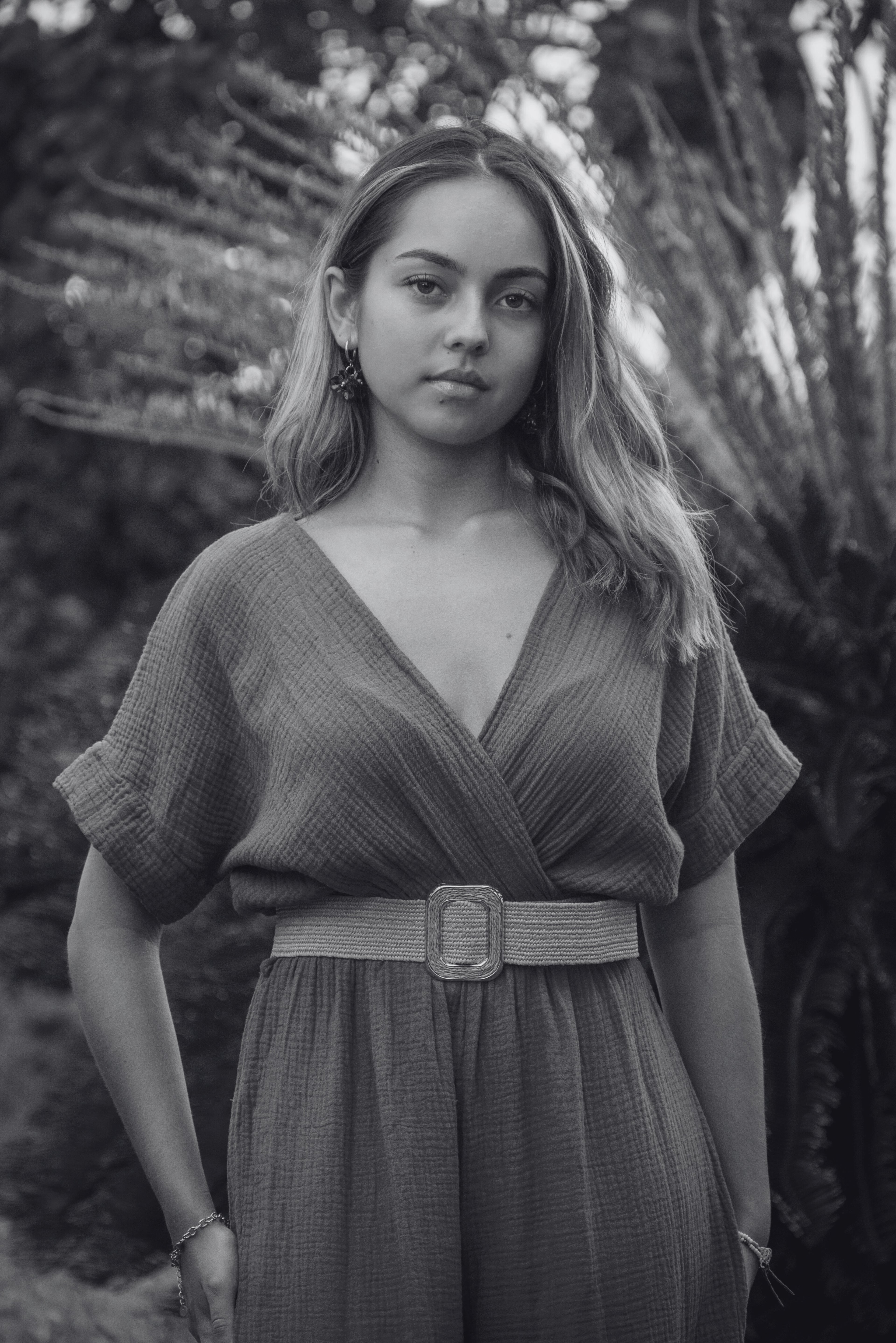 Ceinture raphia naturel à boucle carrée