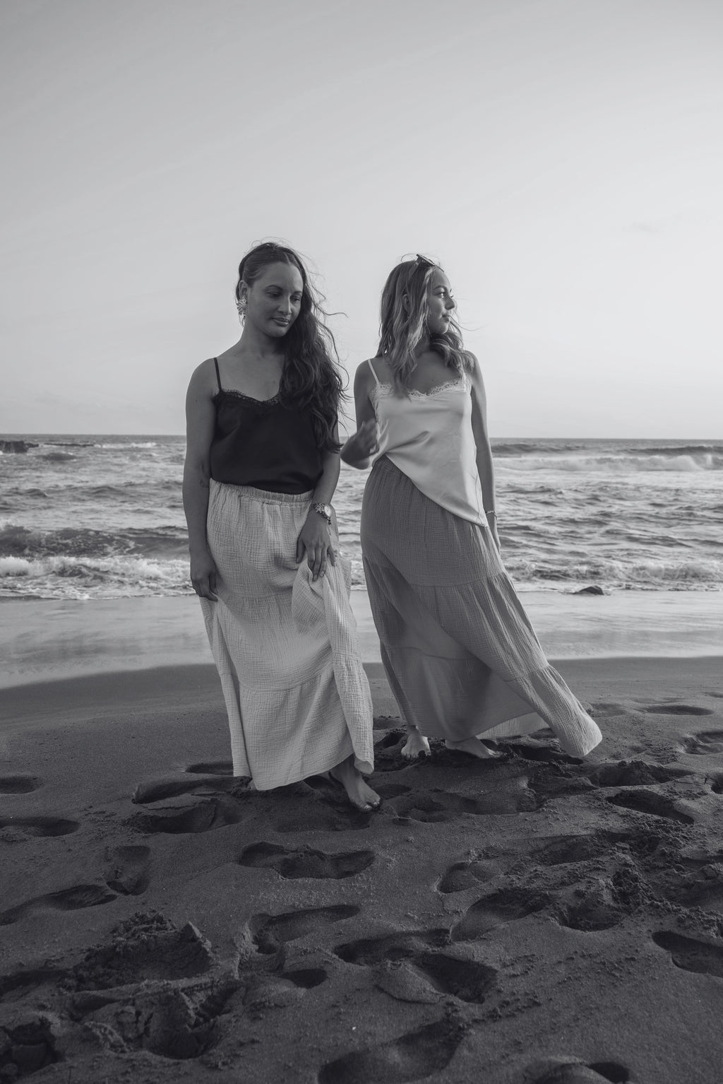 Jupe longue gaze de coton MYRA