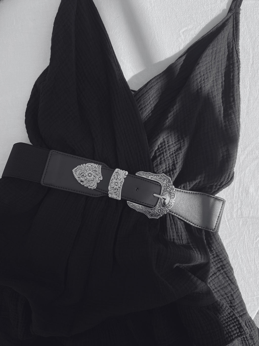 Ceinture élastique avec boucle fleurie BILLIE