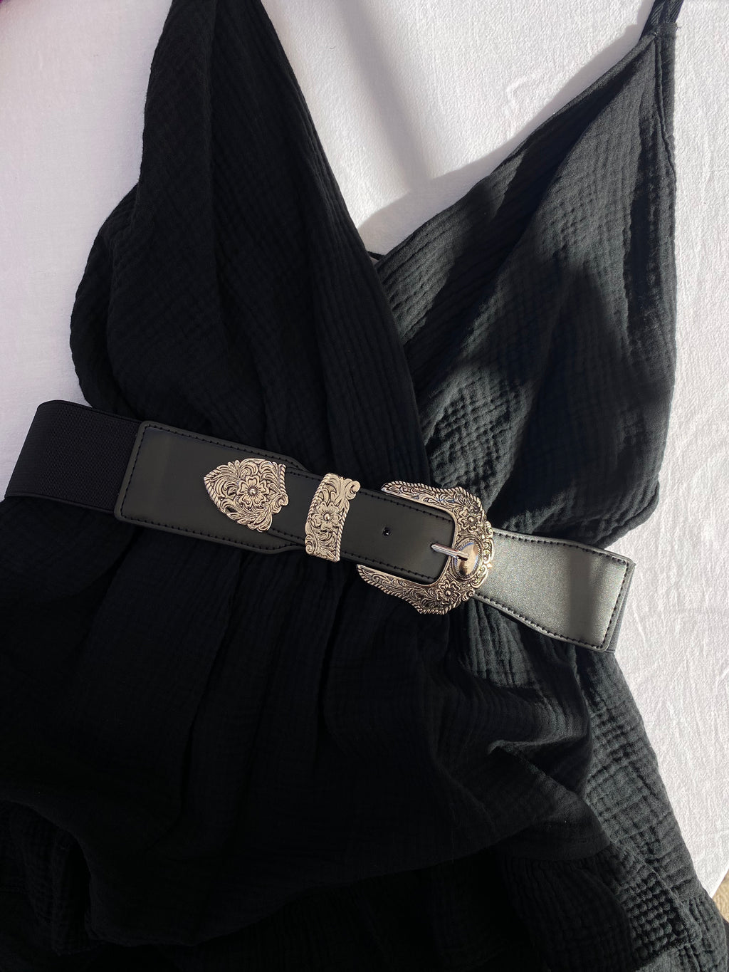 Ceinture élastique avec boucle fleurie BILLIE