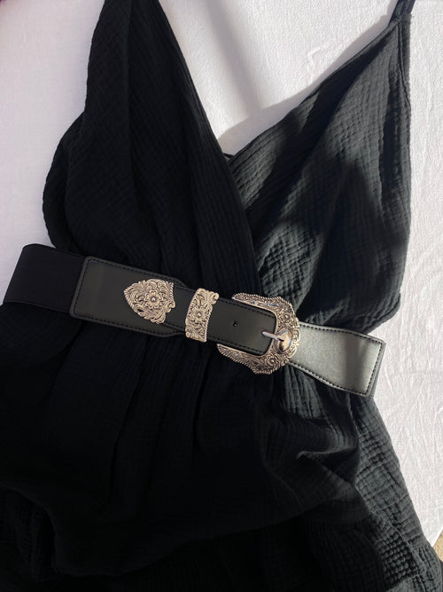 Ceinture élastique avec boucle fleurie BILLIE