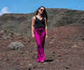 Look femme habillé avec pantalon fuchsia taille haute
