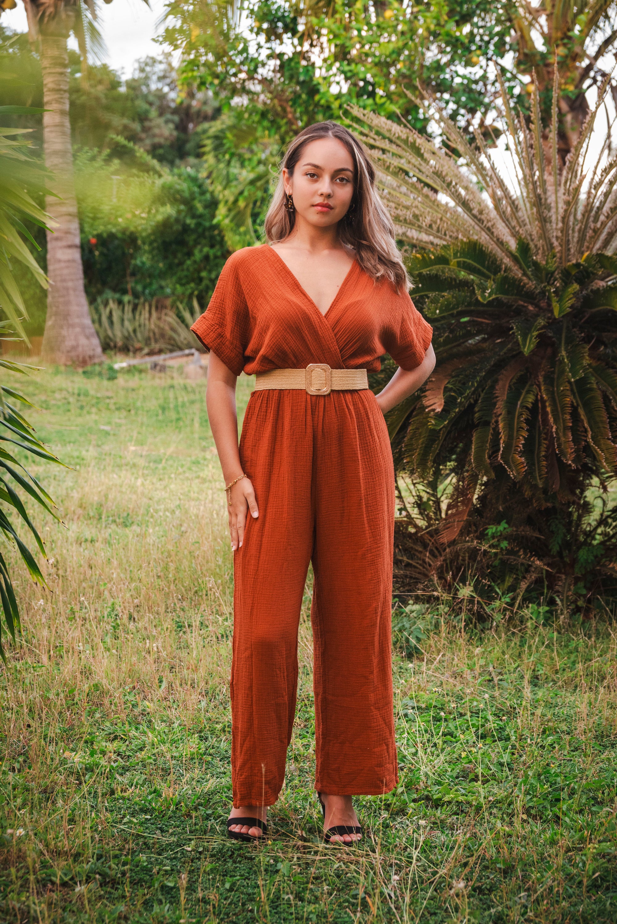 Combinaison pantalon gaze de coton GAÏA