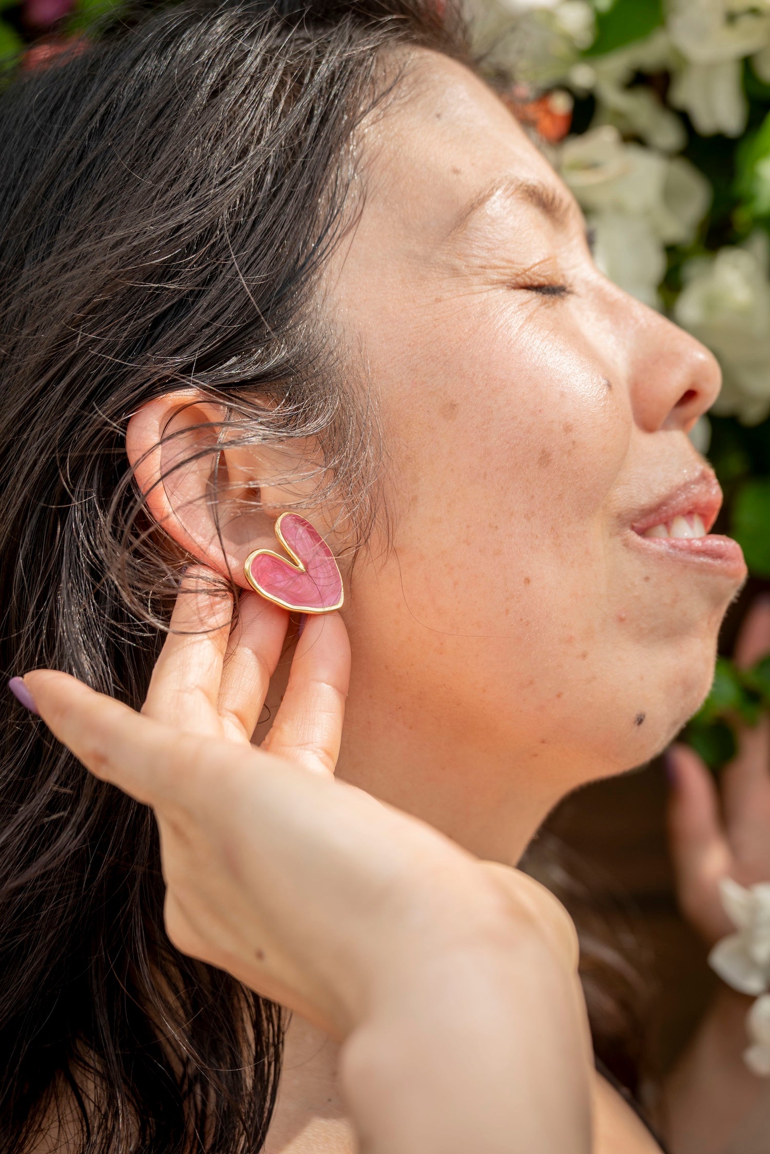 Boucles d'oreille cœur acier inoxydable AMORE