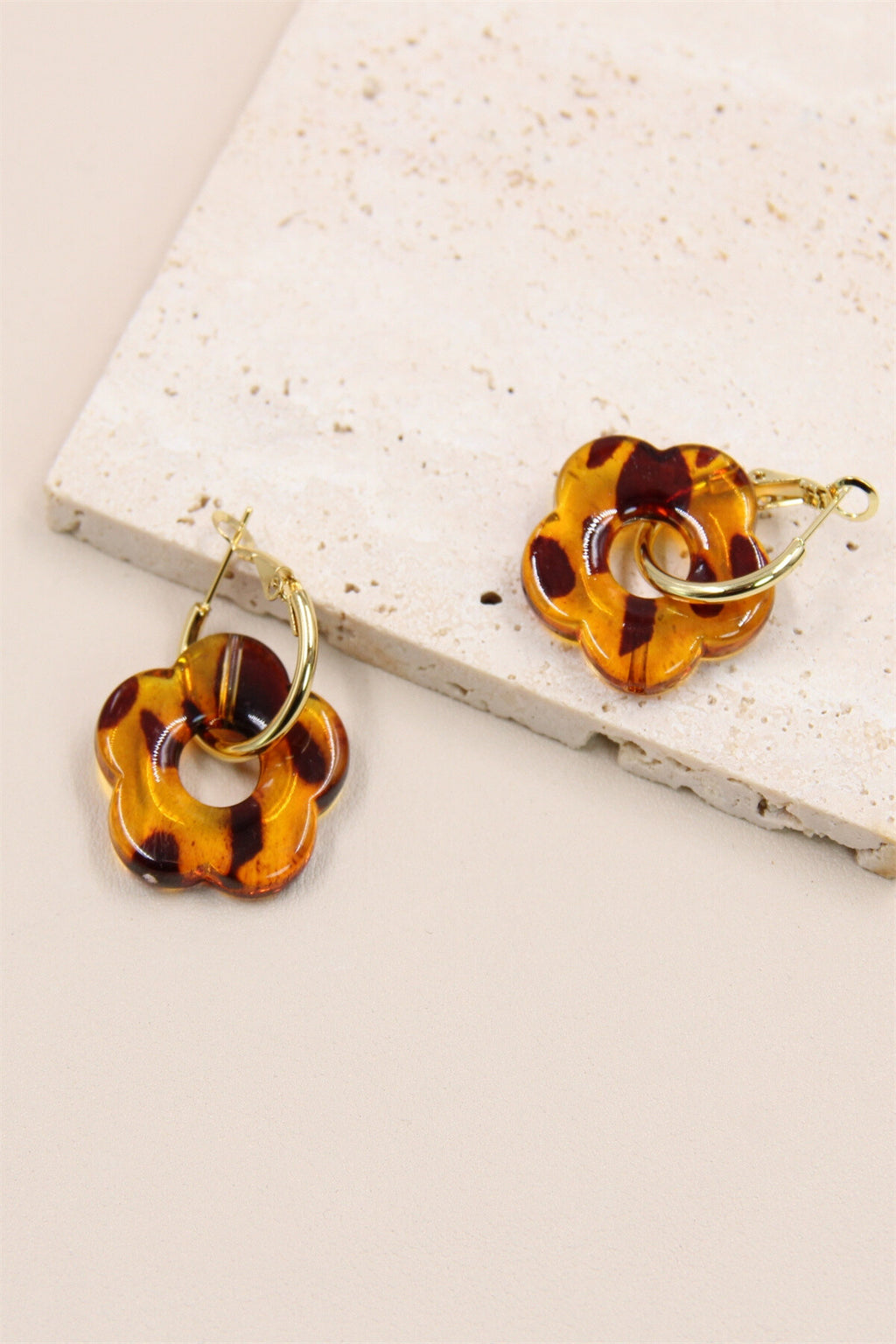 Boucles d'oreilles fleur créole acier inoxydable ARUSHA