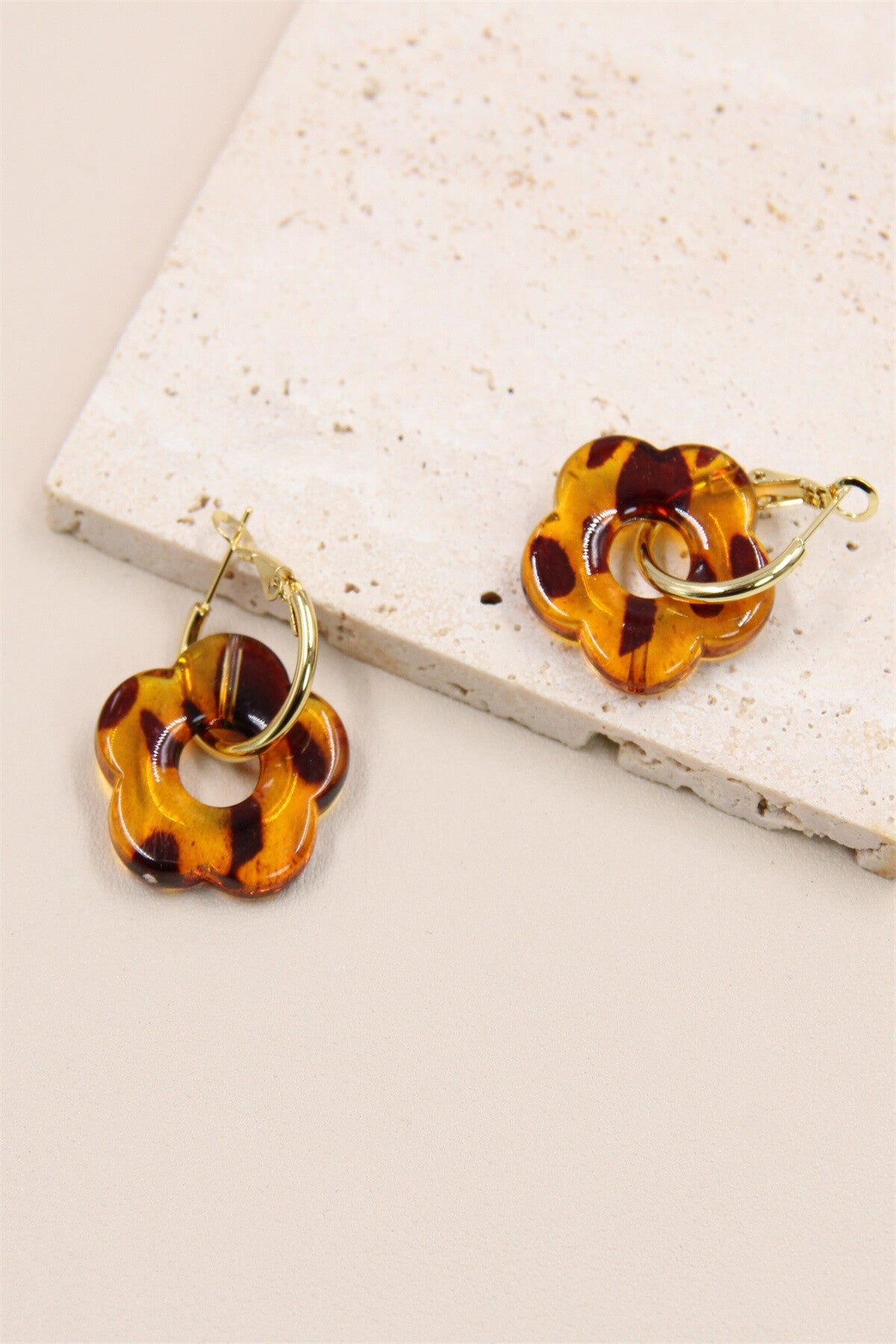 Boucles d'oreilles fleur créole acier inoxydable ARUSHA