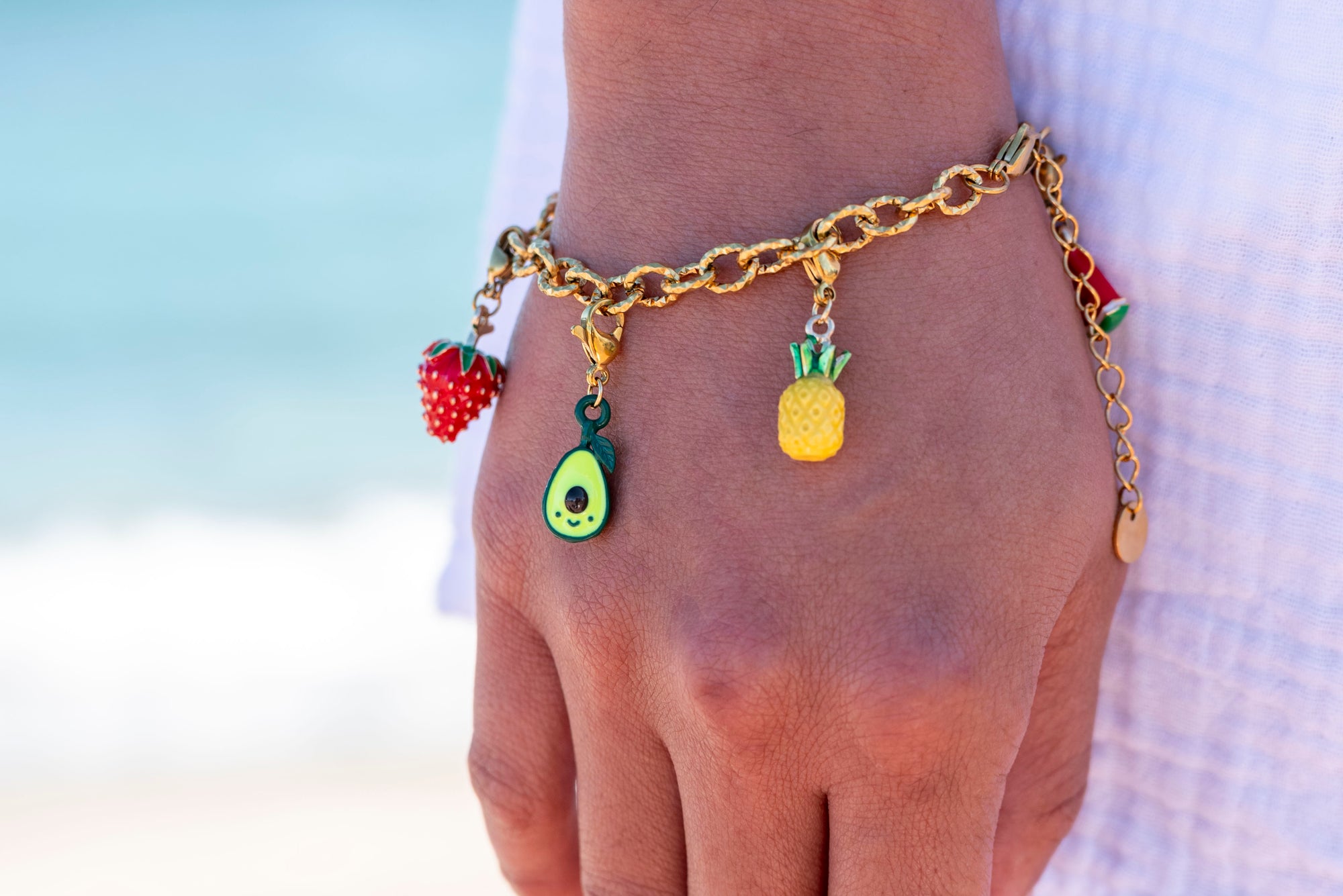 Pendentif charm's avocat acier inoxydable 🥑