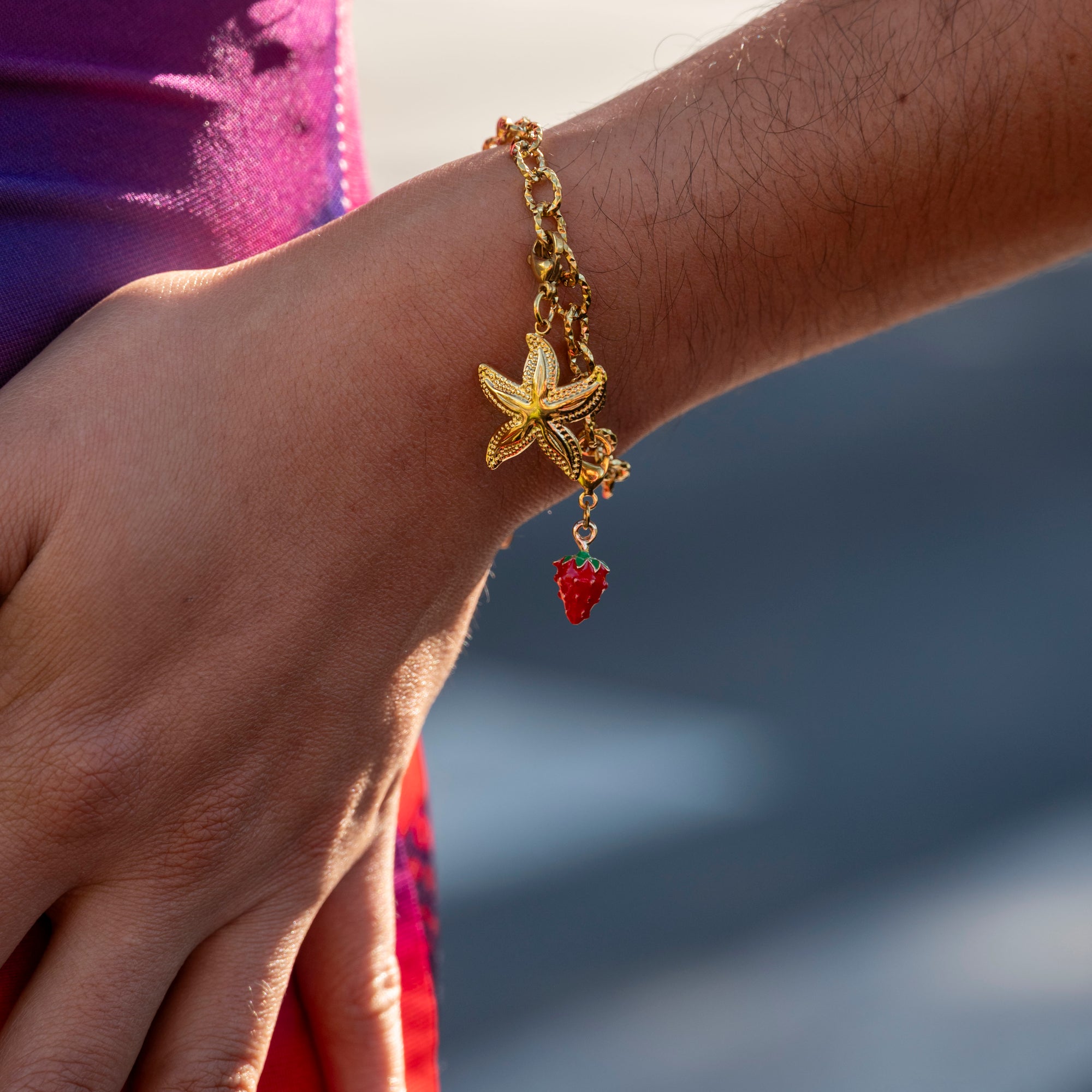 Bracelet charms femme en acier inoxydable