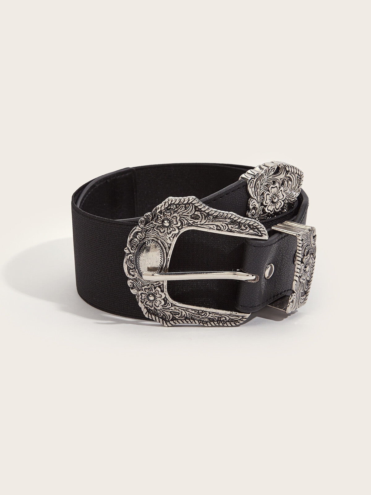 Ceinture élastique avec boucle fleurie BILLIE