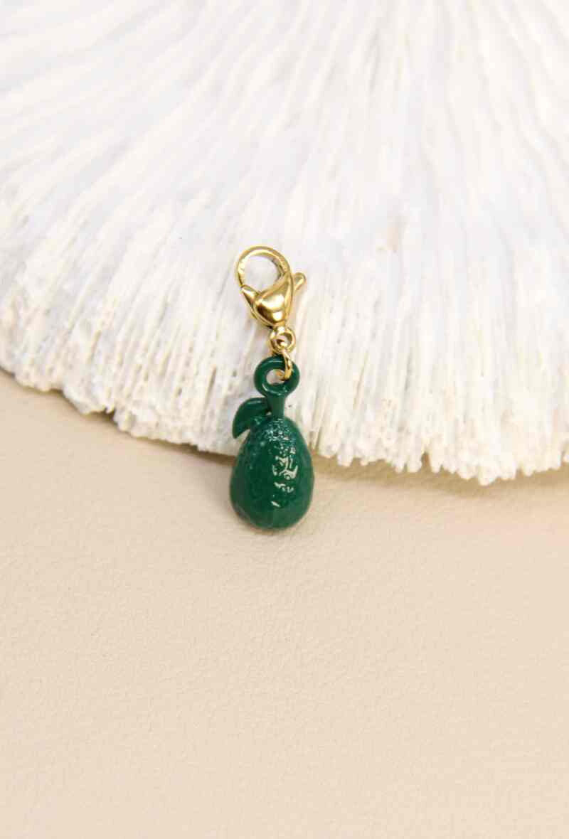 Pendentif charm's avocat acier inoxydable 🥑