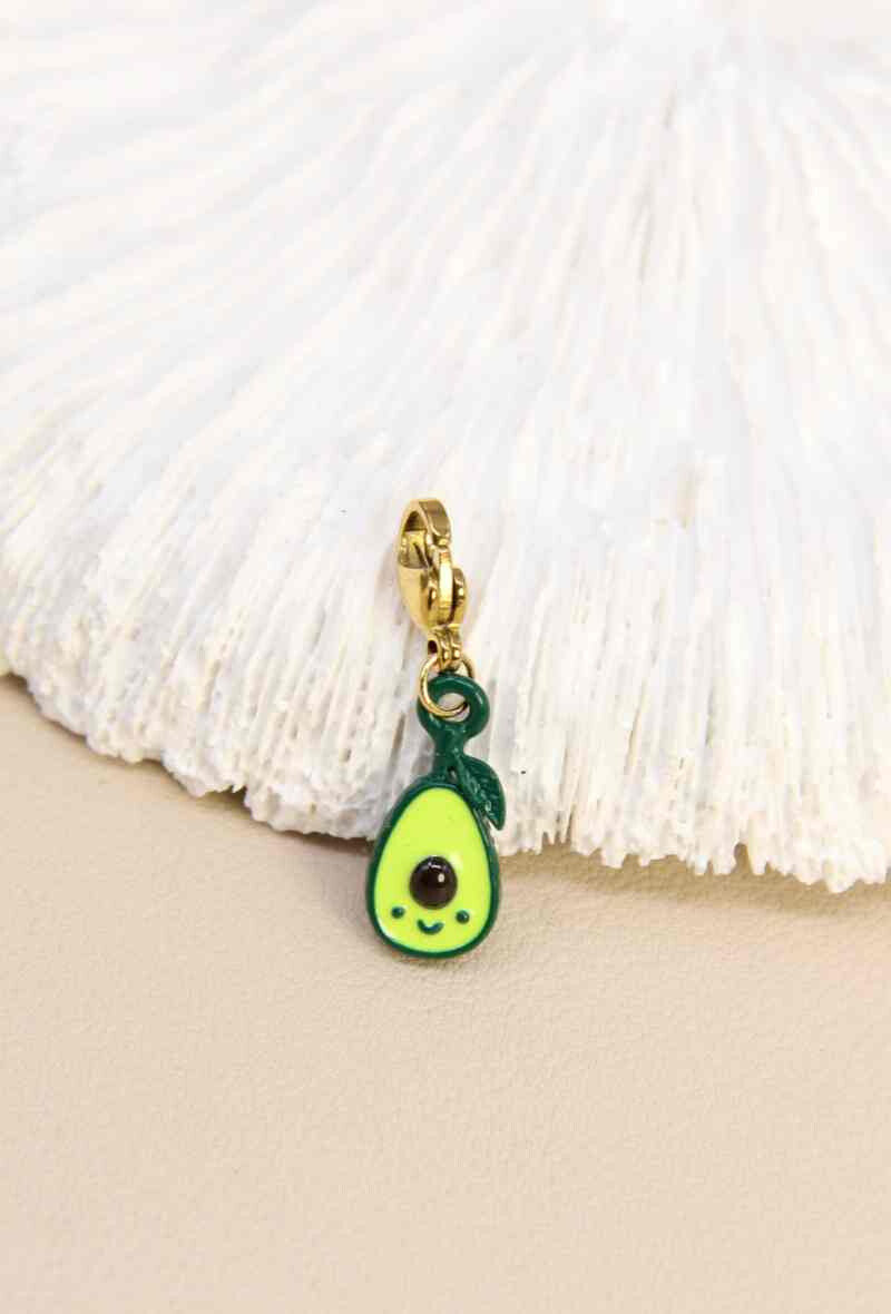 Pendentif charm's avocat acier inoxydable 🥑