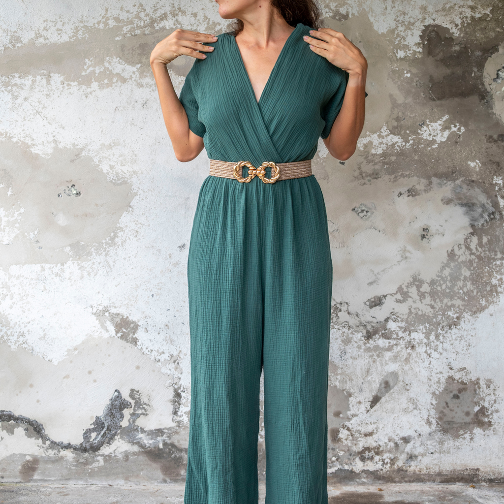 Combinaison pantalon gaze de coton GAÏA