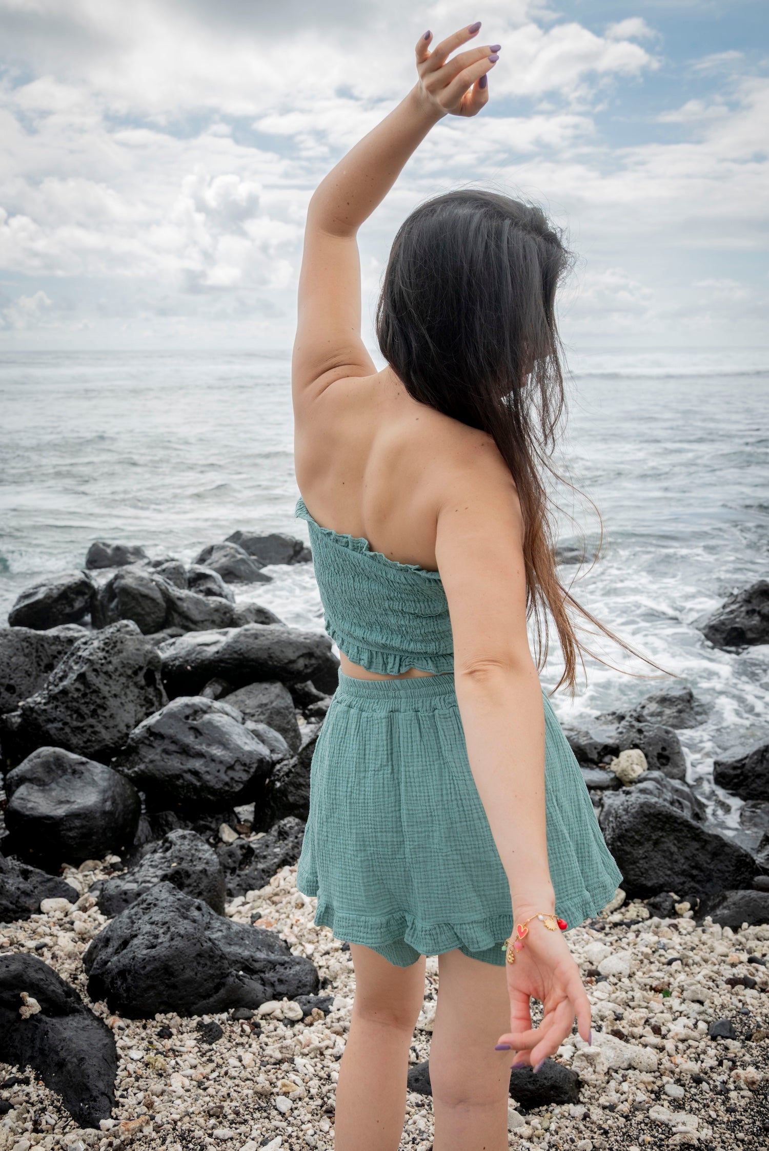 Jupe-short gaze de coton JOLA