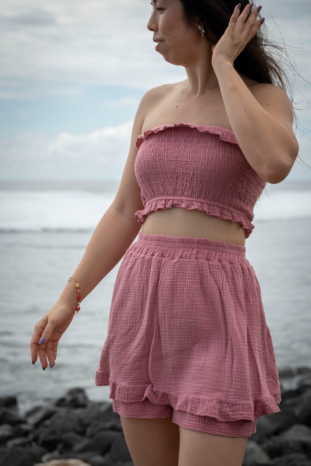 Jupe-short gaze de coton JOLA