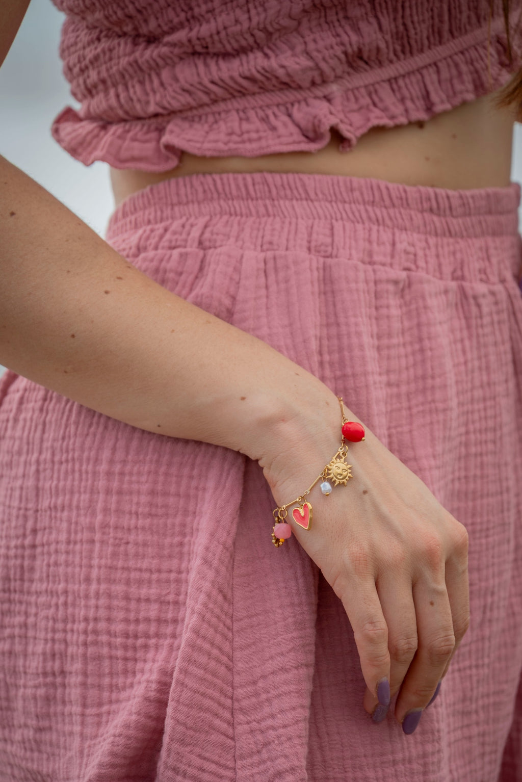 Bracelet breloque acier inoxydable SUMMER