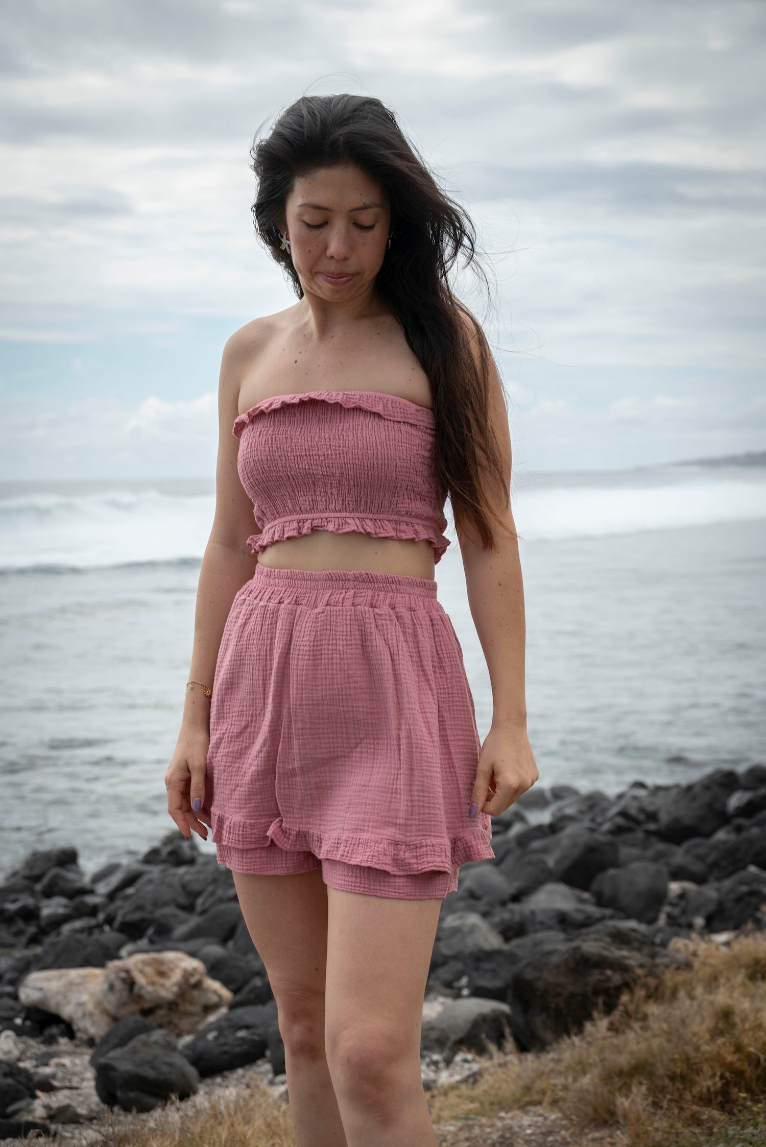 Jupe-short gaze de coton JOLA