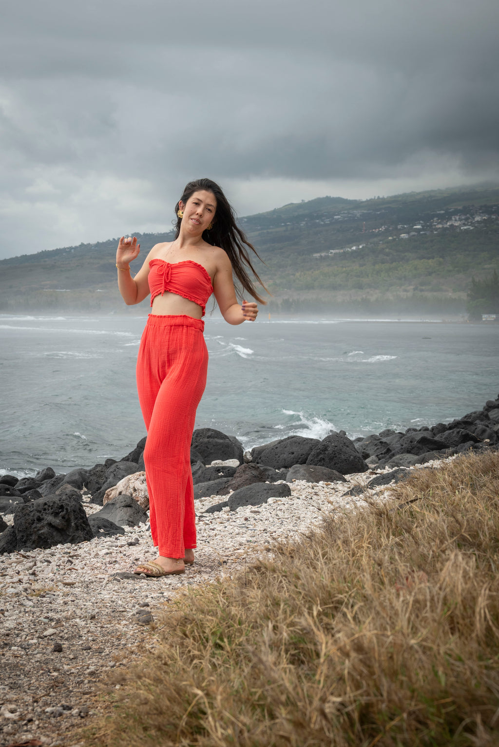 Pantalon gaze de coton BONIFACIO