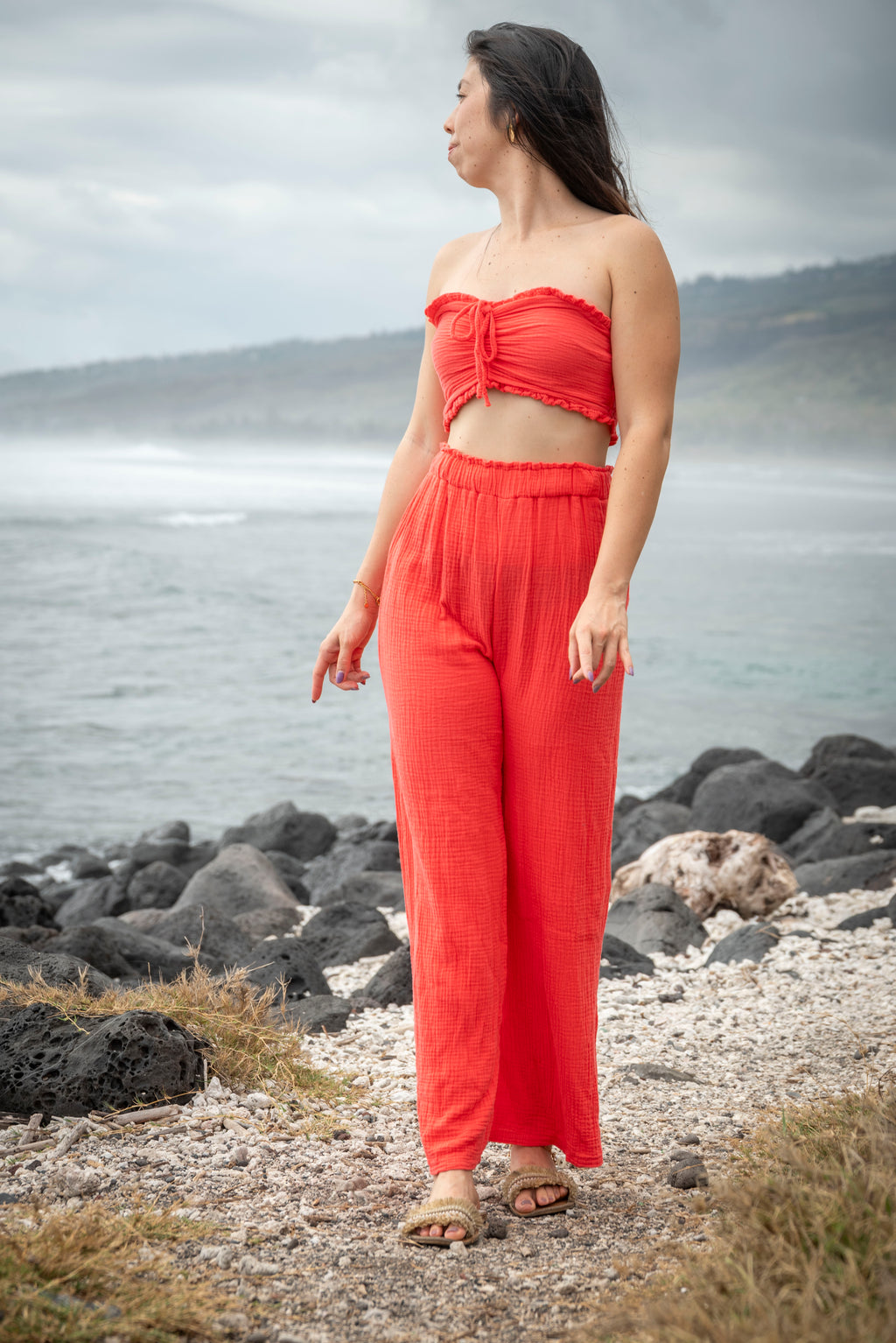 Pantalon gaze de coton BONIFACIO