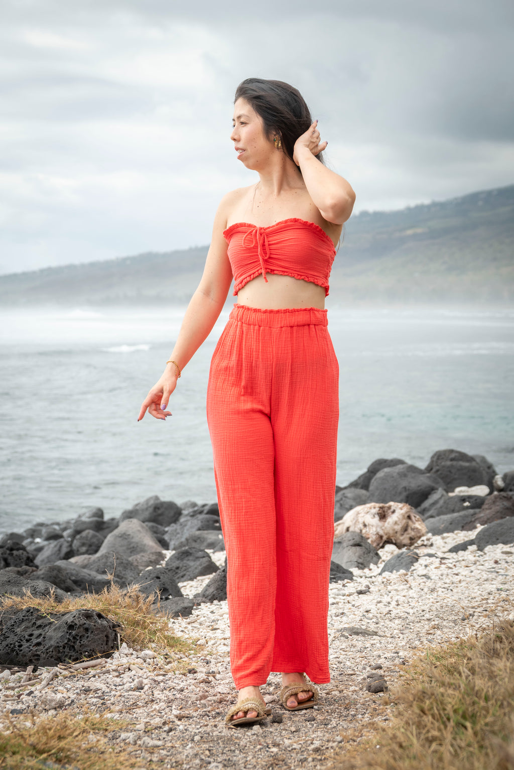 Pantalon gaze de coton BONIFACIO