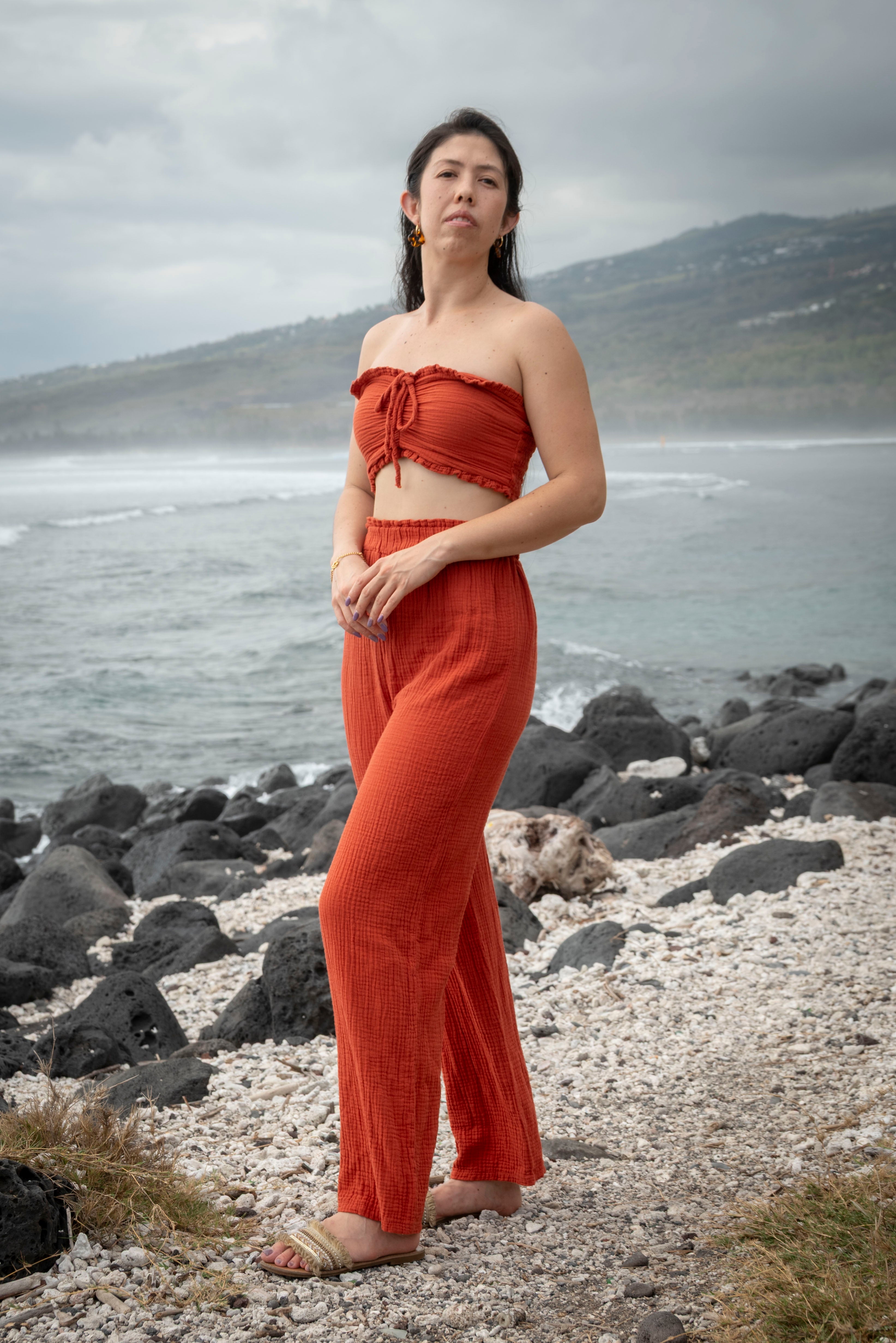 Pantalon gaze de coton BONIFACIO