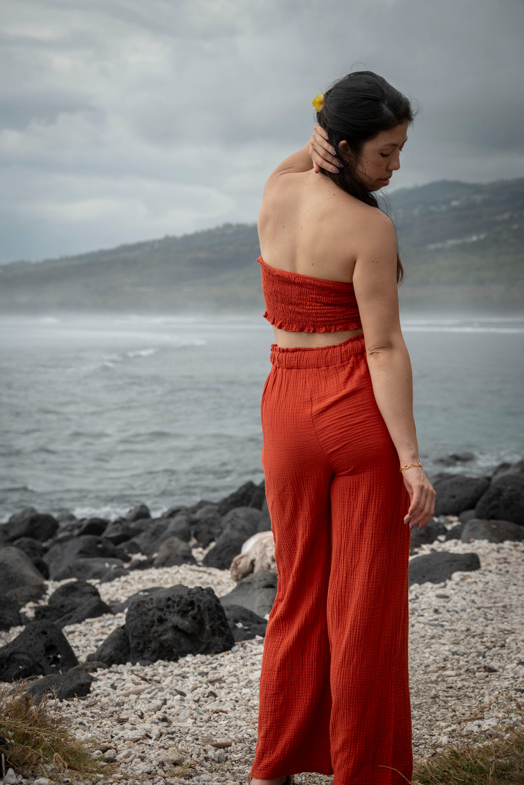 Pantalon gaze de coton BONIFACIO