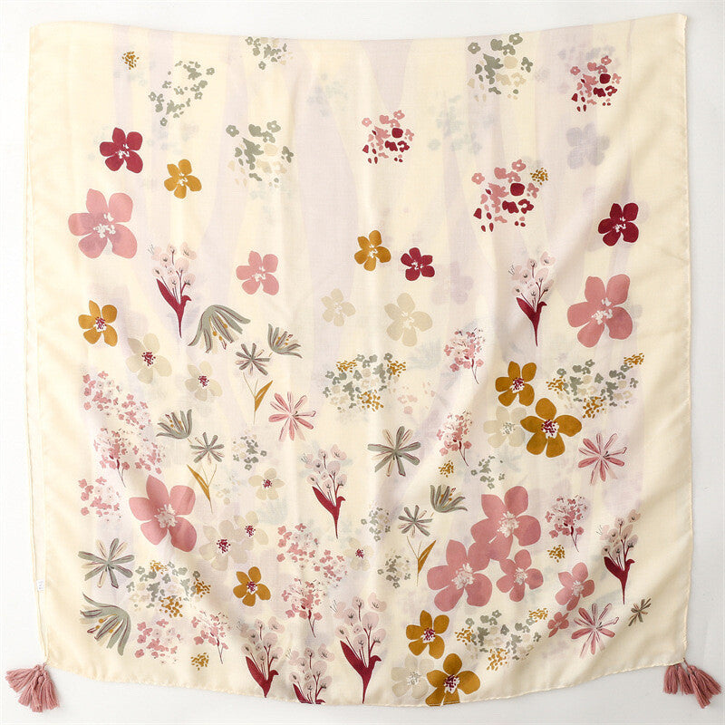 Foulard imprimé fleuri TULUM