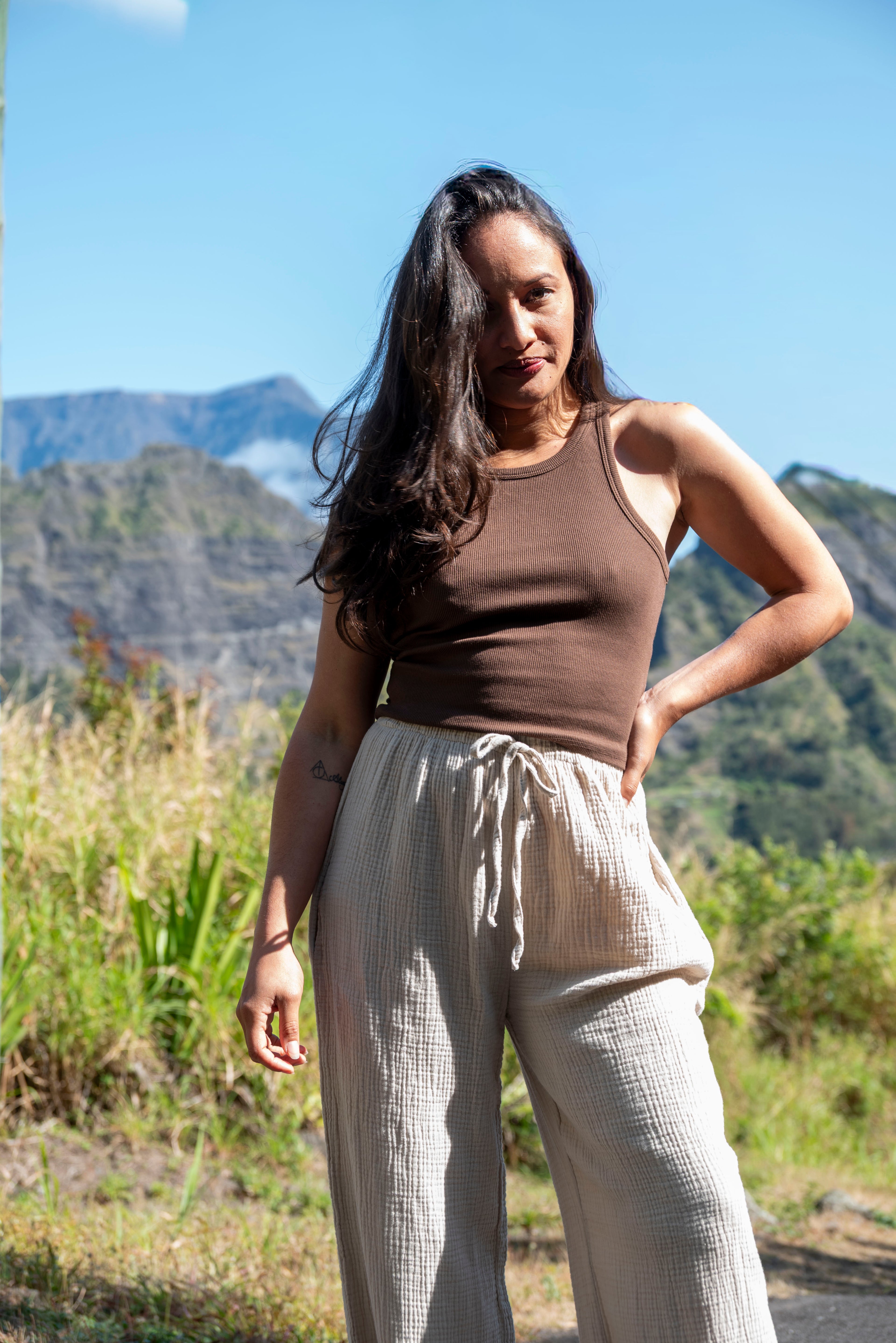 Pantalon gaze de coton TINA