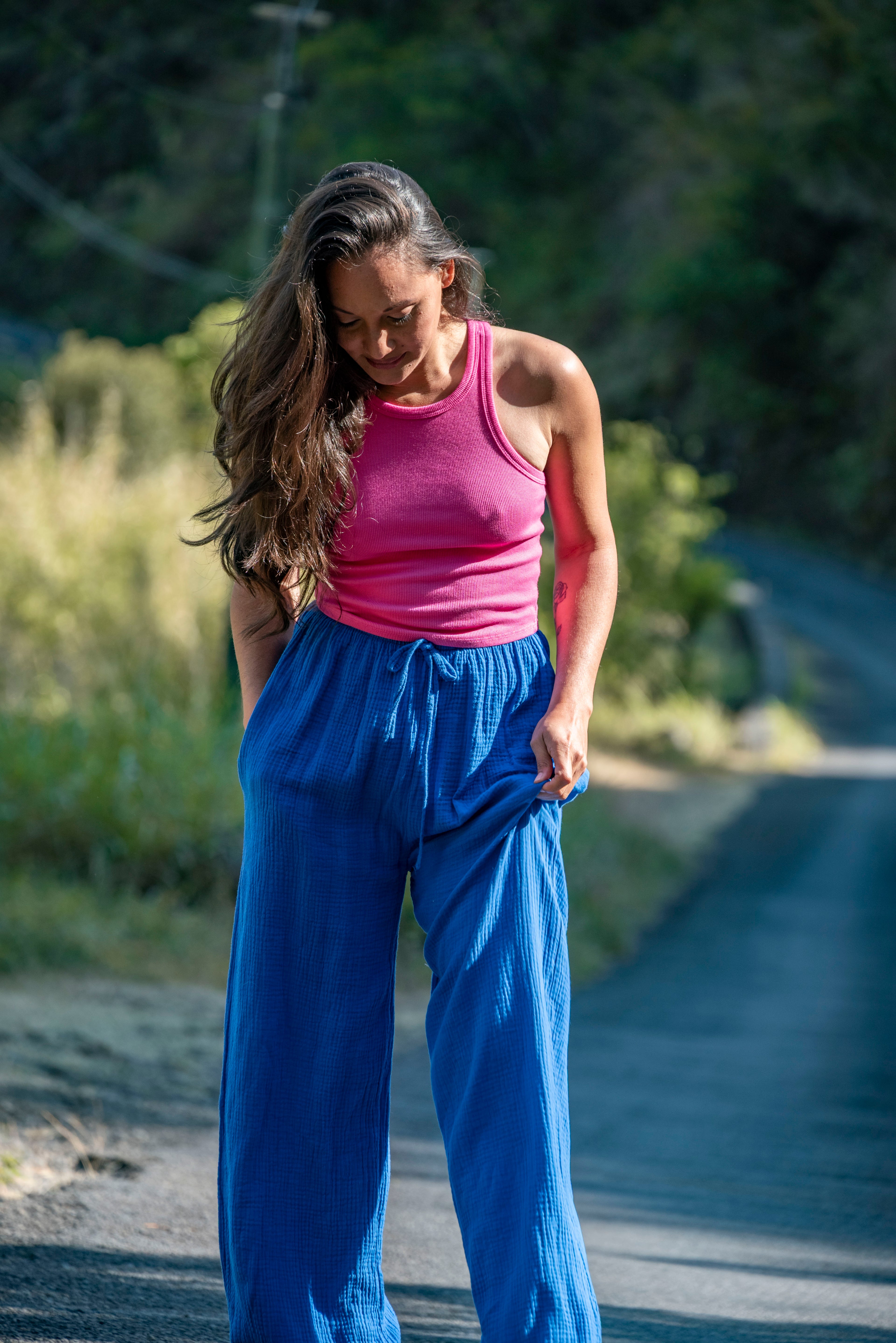 Pantalon gaze de coton TINA