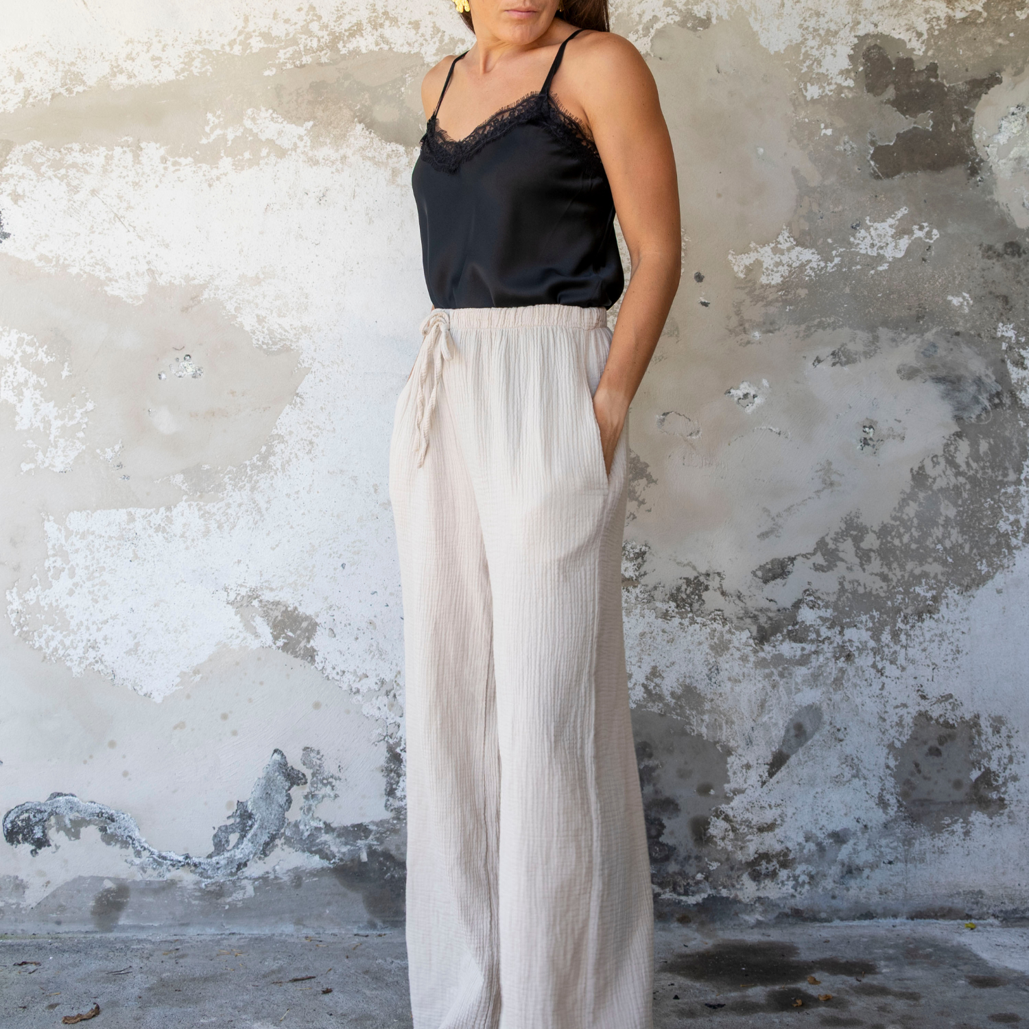 Pantalon gaze de coton TINA