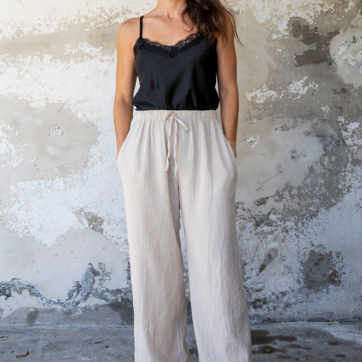 Pantalon gaze de coton TINA