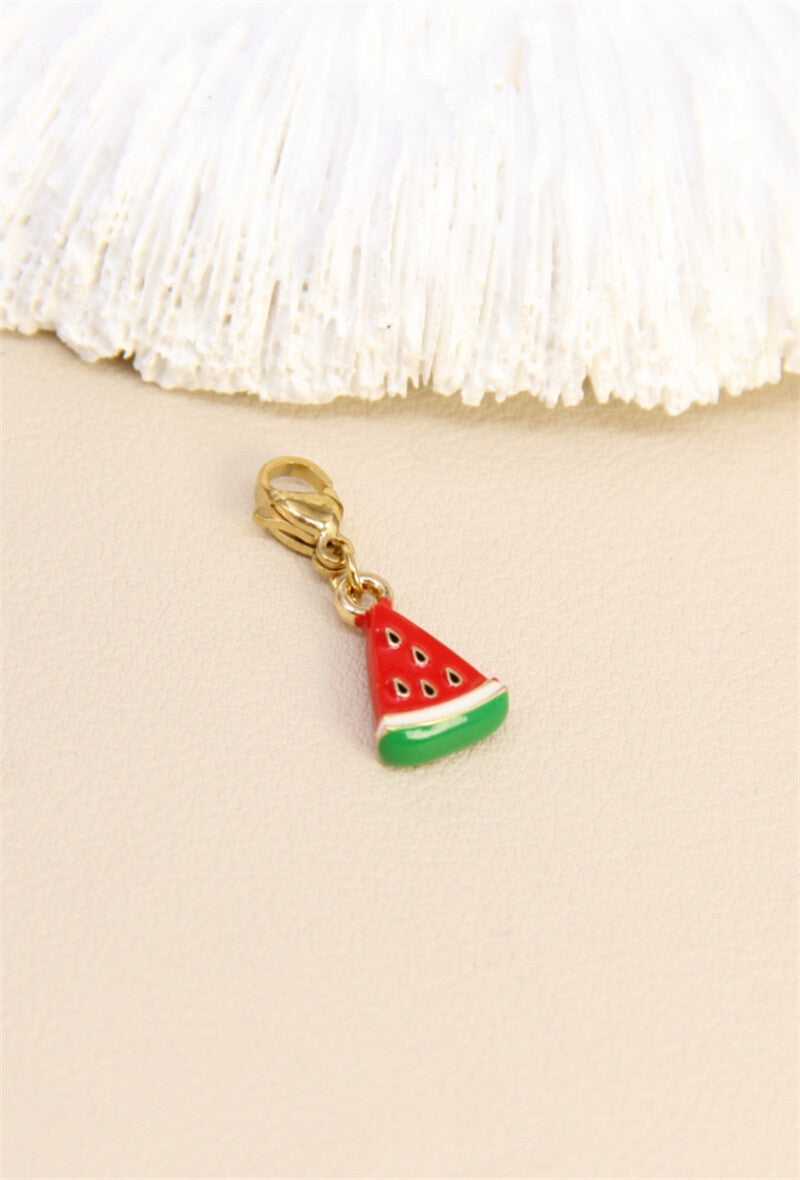 Pendentif charms pastèque acier inoxydable 🍉