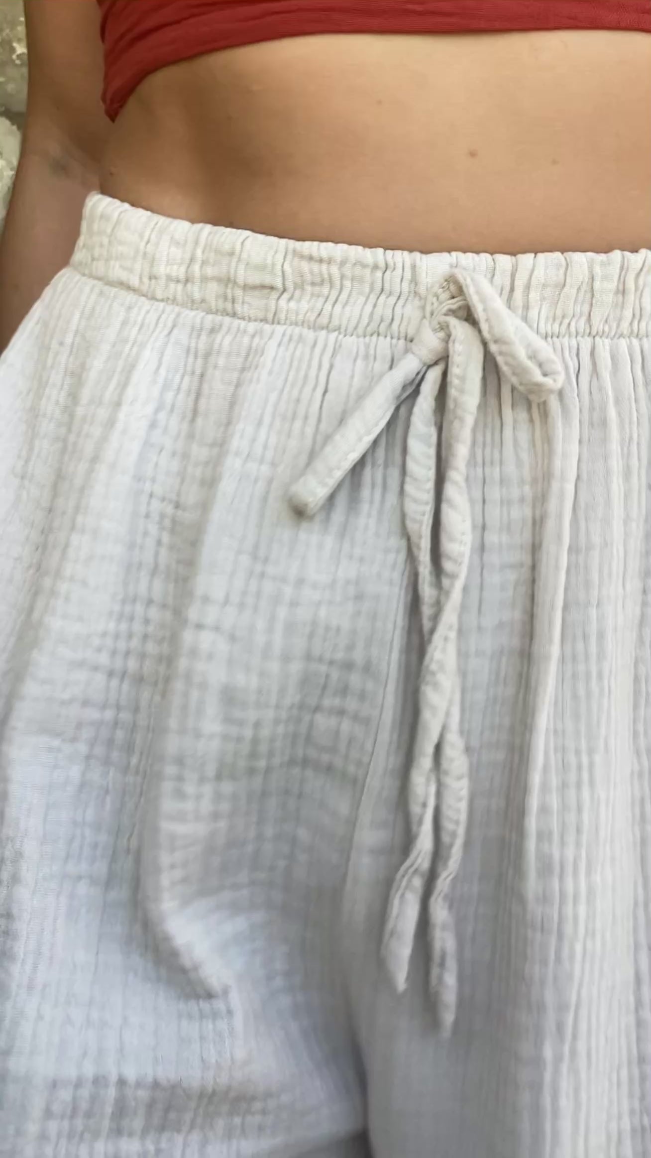 Pantalon gaze de coton TINA
