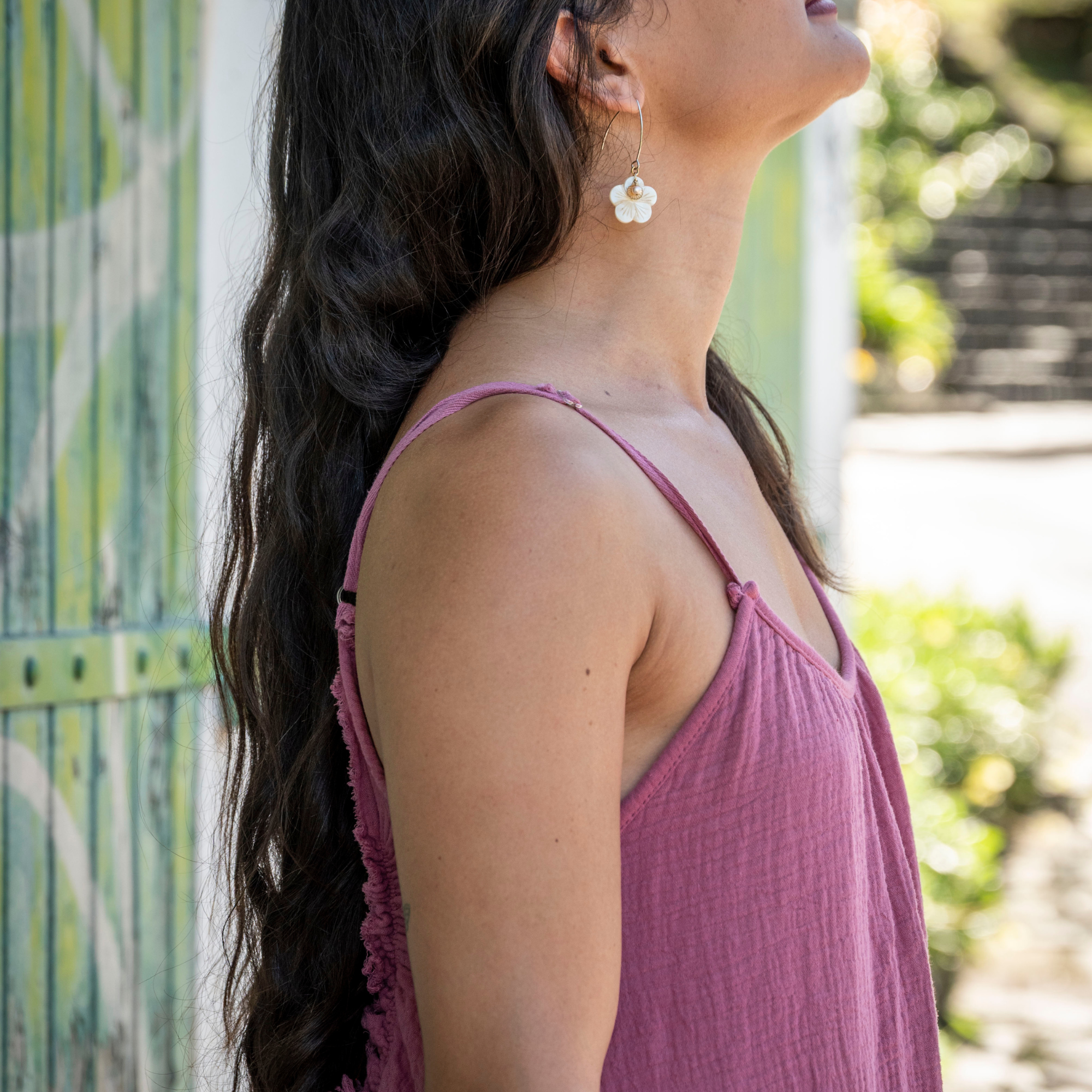 Robe longue dos nu gaze de coton EMMA