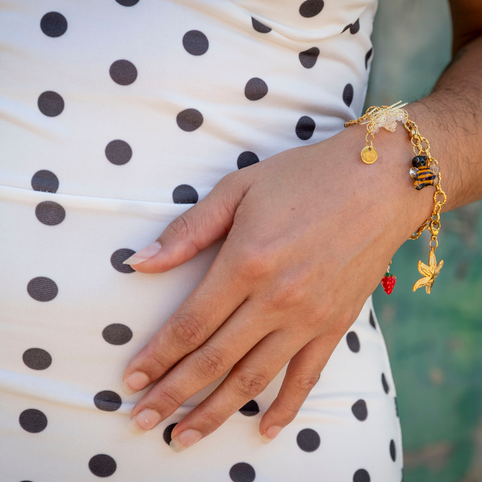Robe longue à pois THÉA